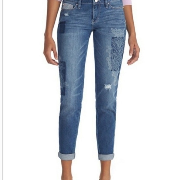 White House Black Market Denim - 💋4$/15 WHBM girlfriend distressed slim fit